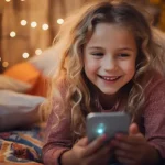 Uso excessivo de celular por crianças